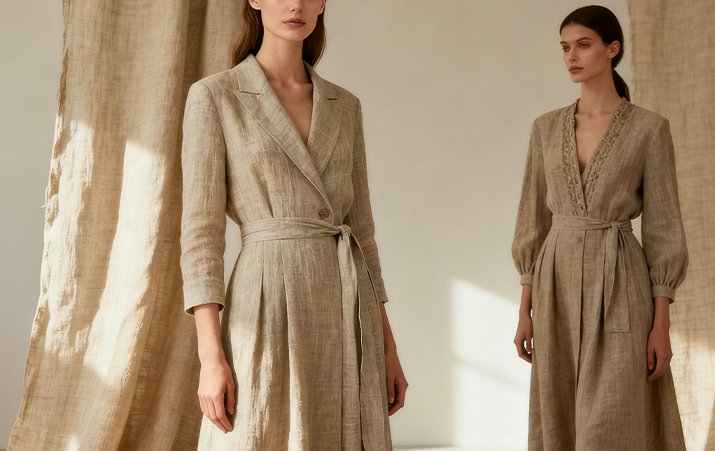 Tecidos para roupas femininas da moda