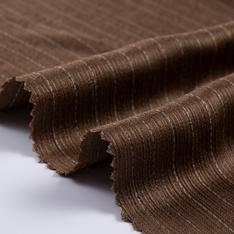 Tecido de listra crepe rayon dupla face de imitação de acetato